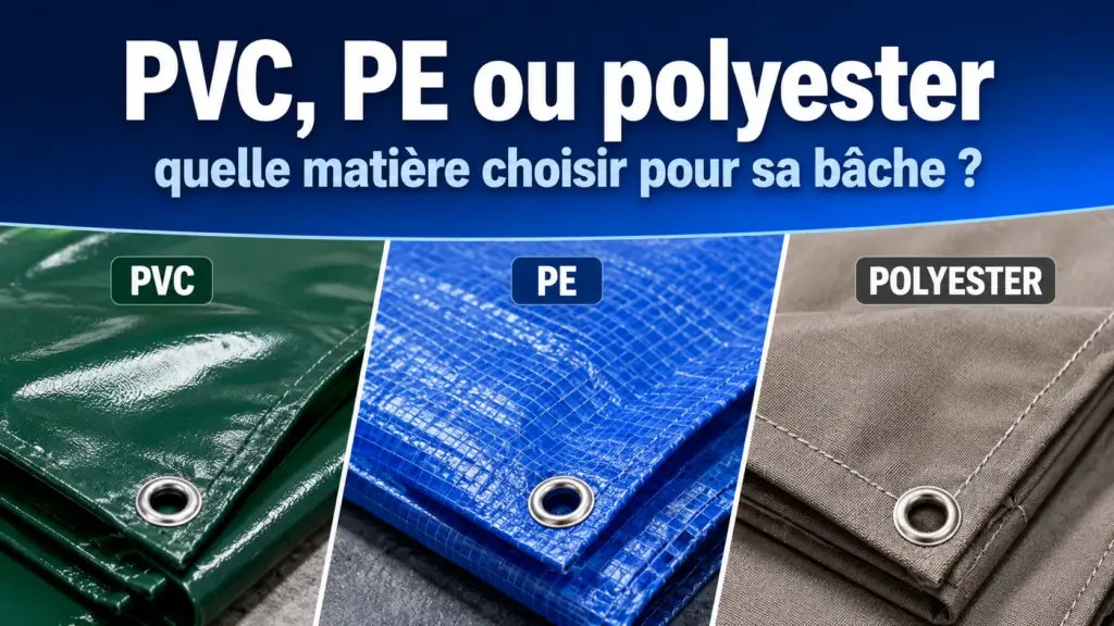 Comparatif des matières de bâche : PVC, PE et polyester