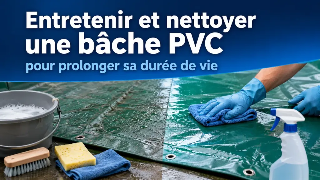 Nettoyage et entretien d'une bâche PVC
